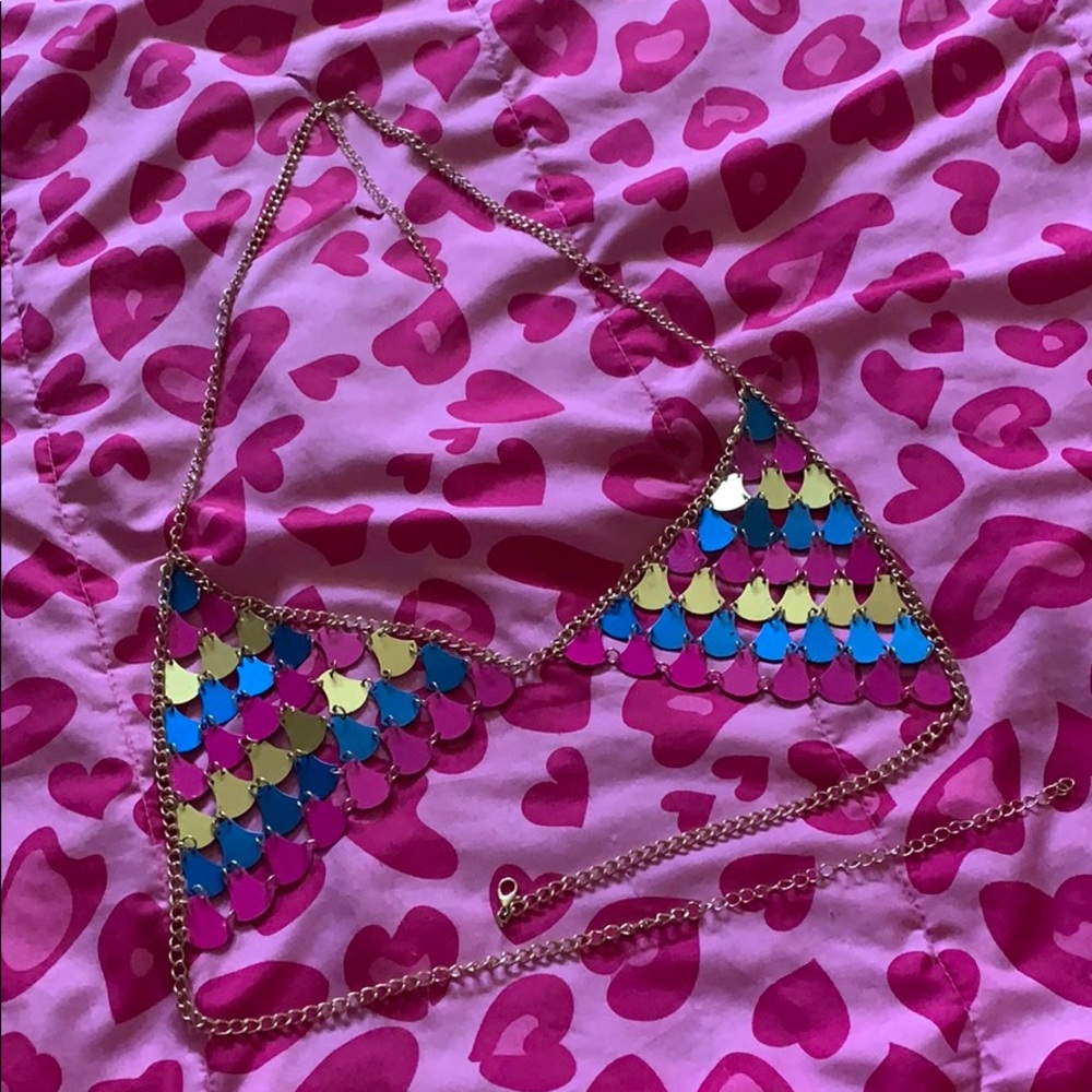Mermaid body chain top - Picture 3 of 5